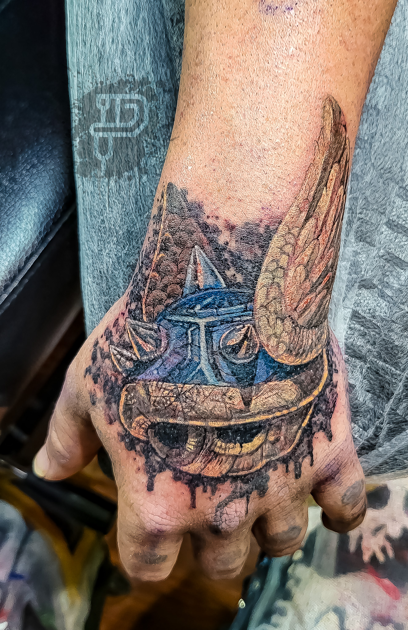 108_mario_kart_blue_shell_cover_up_hand_daniel_aaron_collins_premium_tattoo_artistry