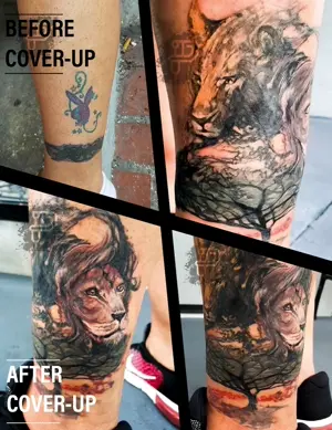lions-playboy-coverup-tattoo-black-and-gray-arm-side-angle-premium-tattoo-artistry-daniel-aaron-collins-austin-tx-thumbnail