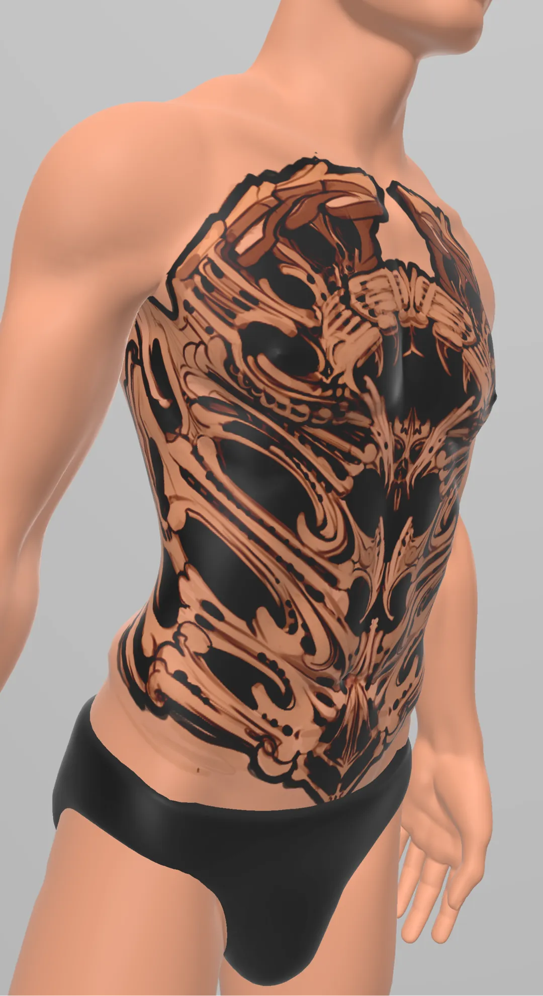 Bone Torso Come-Up — One-of-One Clearance Rack Original - Image 4